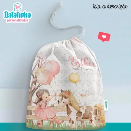 Sacolinha / Saquinho Surpresa - Cowgirl / Fazendinha