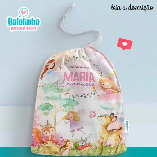 Sacolinha / Saquinho Surpresa - Jardim / Bosque Fadas