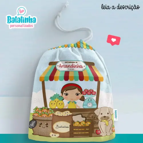 Sacolinha / Saquinho Surpresa - Quitandinha / Quitanda