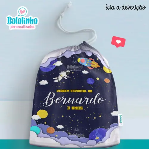 Sacolinha / Saquinho Surpresa - Astronauta