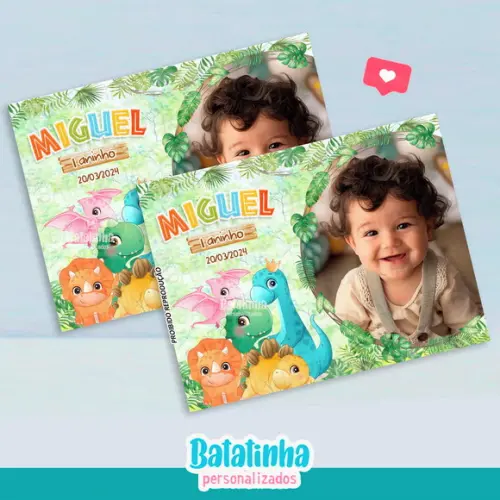 Imã de Geladeira - Dinossauro Cute