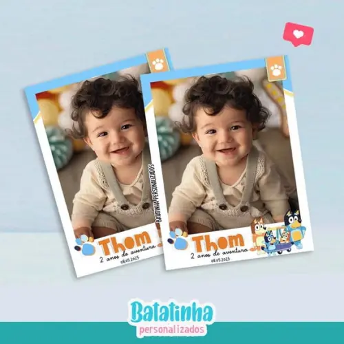 Imã de Geladeira Lembrancinha Bluey