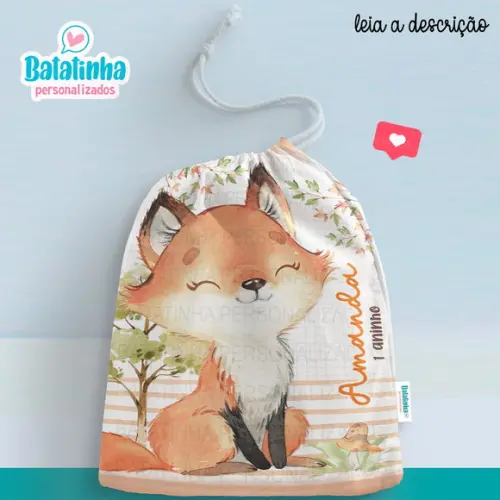 Sacolinha / Saquinho Surpresa - Raposa