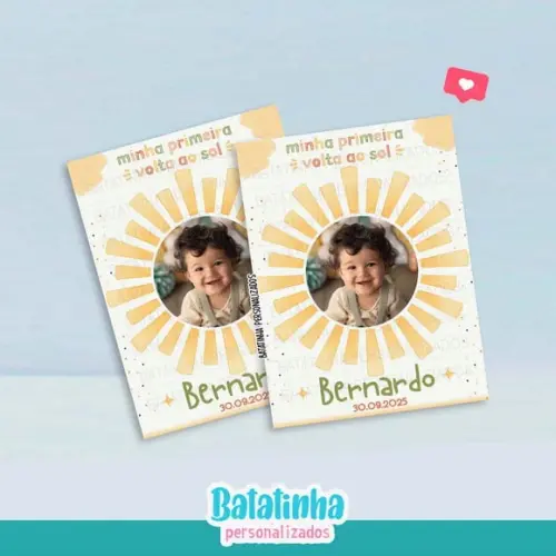Imã de Geladeira Lembrancinha Primeira Volta ao Sol