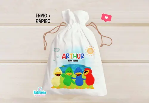Saquinho Personalizado Patinho Colorido