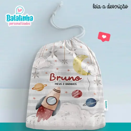 Sacolinha / Saquinho Surpresa - Astronauta / Espaço