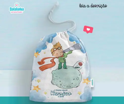 Saquinho Lembrancinha Pequeno Príncipe