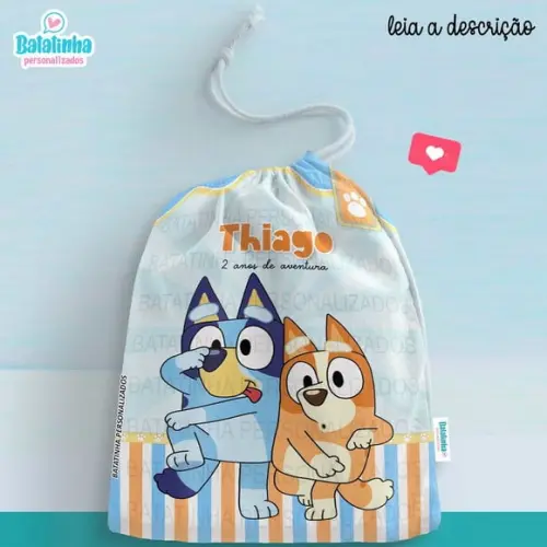 Saquinho Lembrancinha Bluey