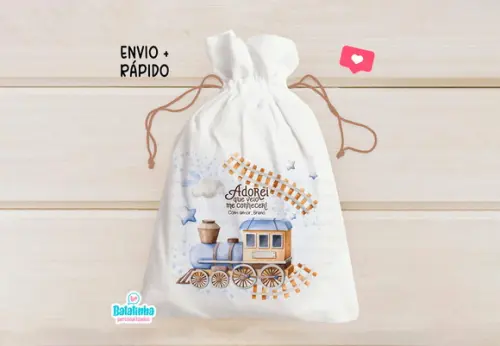 Saquinho Personalizado Trenzinho