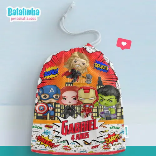 Sacolinha / Saquinho Surpresa - Vingadores