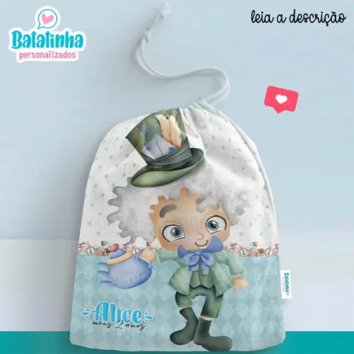 Sacolinha / Saquinho Surpresa - Alice no País das Maravilhas