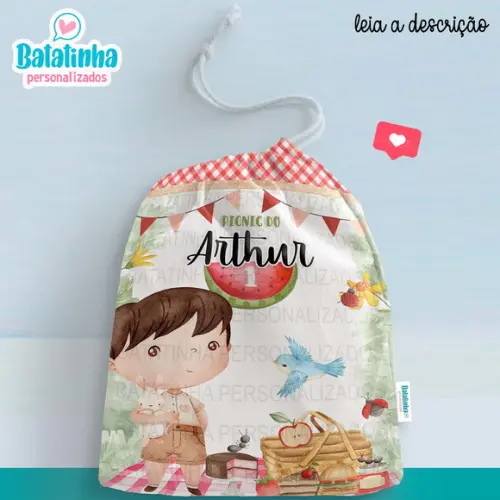 Sacolinha / Saquinho Surpresa - Picnic / Piquenique