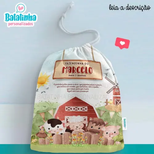 Sacolinha / Saquinho Surpresa - Fazendinha