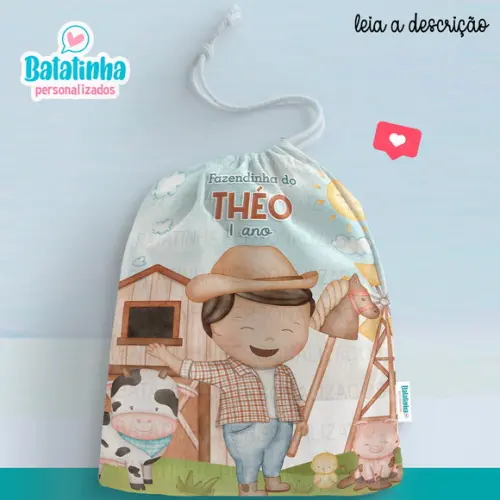 Sacolinha / Saquinho Surpresa - Fazendinha