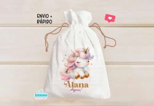 Saquinho Personalizado Unicórnio