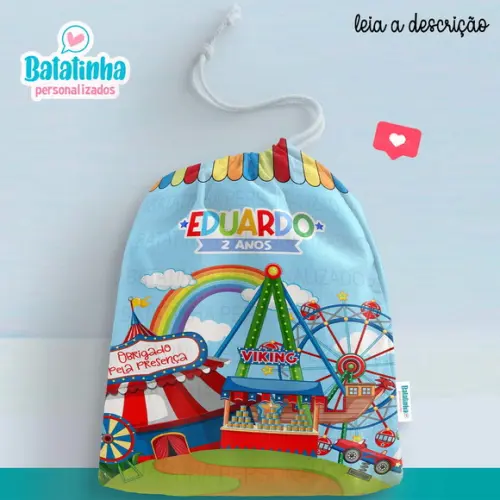 Sacolinha / Saquinho Surpresa - Parque de Diversões