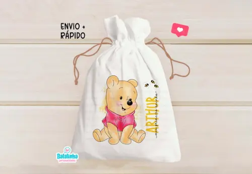 Saquinho Personalizado Pooh