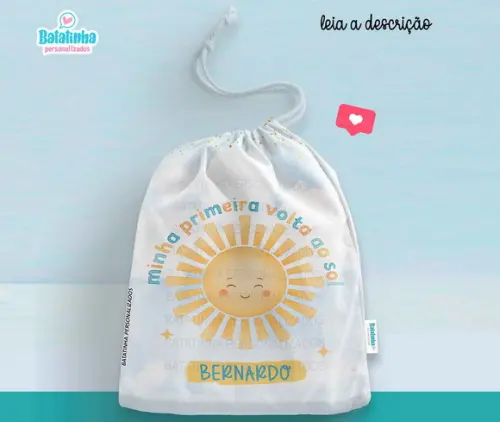 Saquinho Lembrancinha Minha Primeira Volta ao Sol