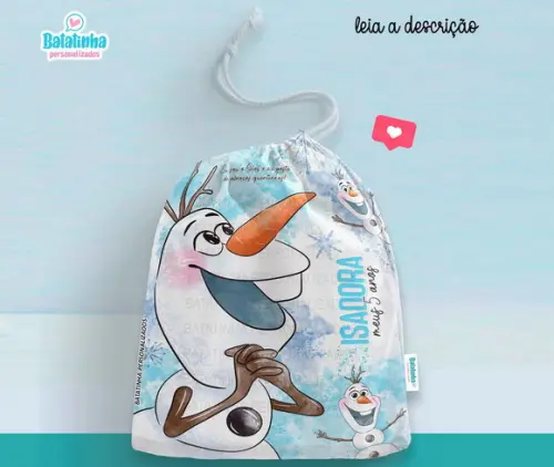 Saquinho Lembrancinha Frozen / Olaf