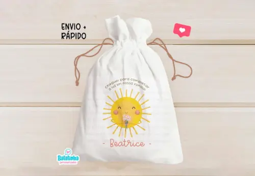 Saquinho Personalizado Raio de Sol