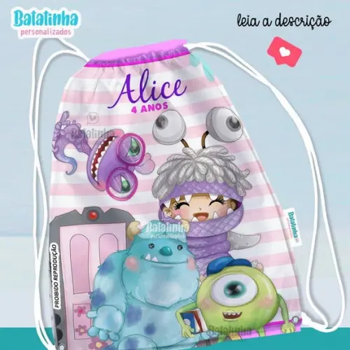 Mochila Saco - .monstros Sa