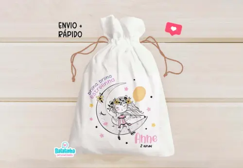 Saquinho Personalizado Brilha Estrelinha