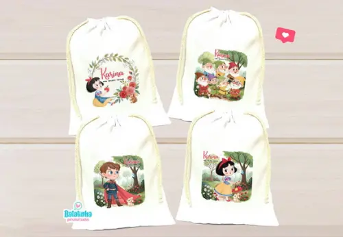 Saquinho Personalizado Branca de Neve