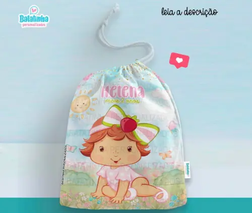 Saquinho Lembrancinha Personalizado Moranguinho