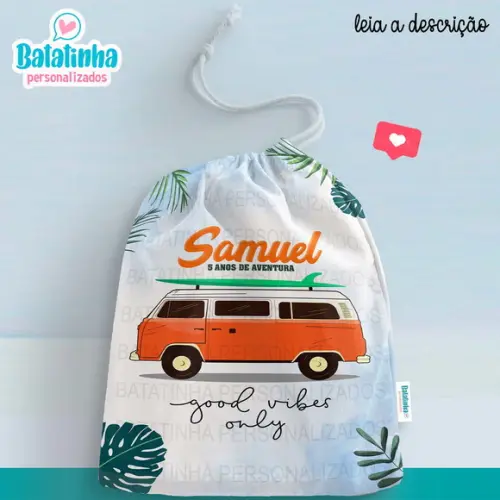 Sacolinha / Saquinho Surpresa - Surf / Kombi