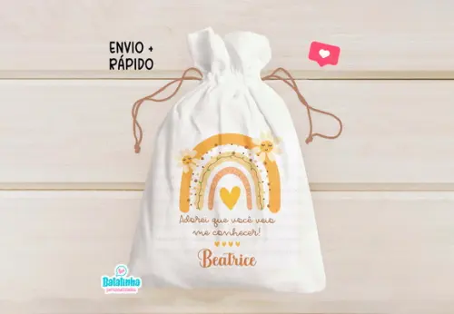 Saquinho Personalizado Arco Íris