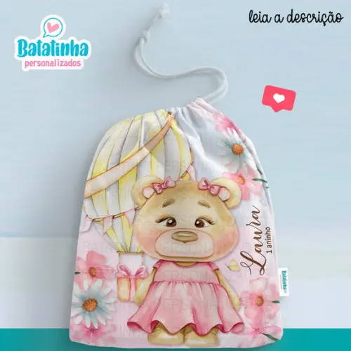 Sacolinha / Saquinho Surpresa - Ursinha Baloeira