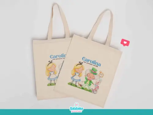 Sacola Ecobag Alice no País das Maravilhas