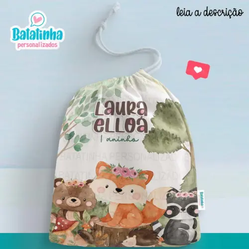 Sacolinha / Saquinho Surpresa - Bosque / Floresta