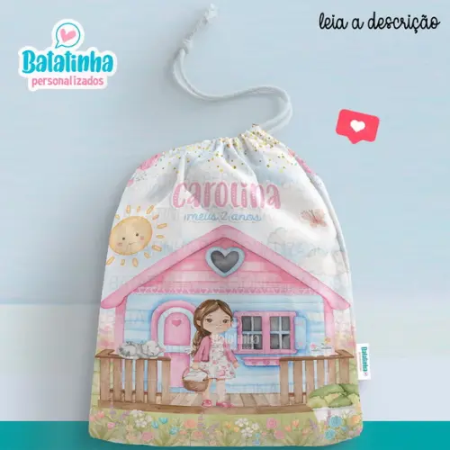 Sacolinha / Saquinho Surpresa - Casa de Boneca / Jardim
