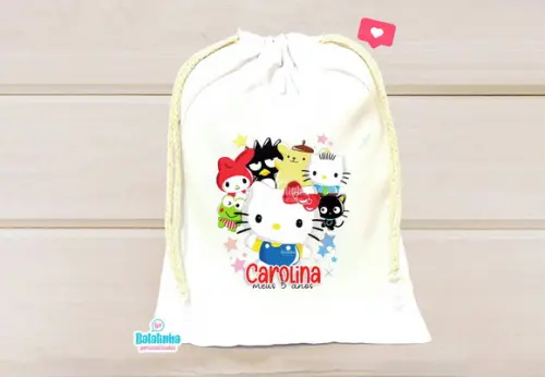 Saquinho Personalizado Hello Kitty 15x20cm