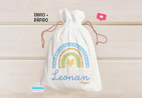 Saquinho Personalizado Arco Íris