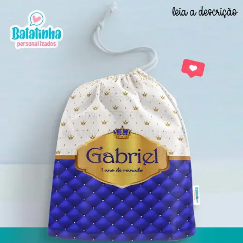 Sacolinha / Saquinho Surpresa - Realeza / Reinado
