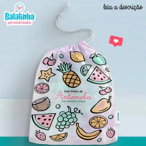 Sacolinha / Saquinho Surpresa - Frutinha / Tutti Frutti