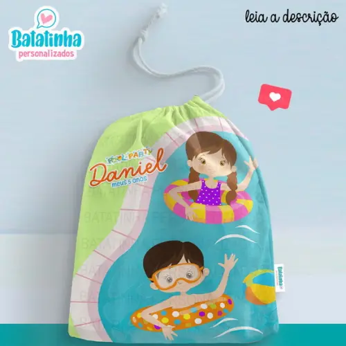 Sacolinha / Saquinho Surpresa - Praia / Pool Party