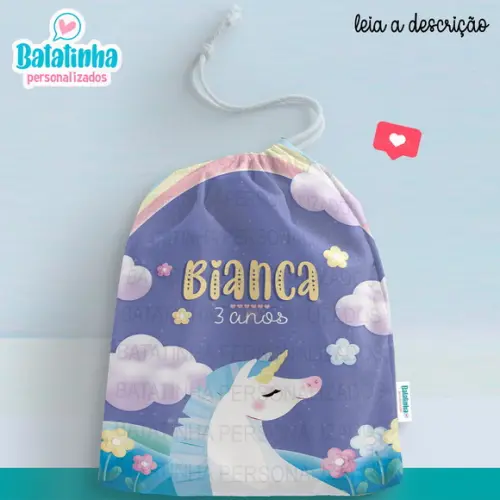 Sacolinha / Saquinho Surpresa - Unicórnio