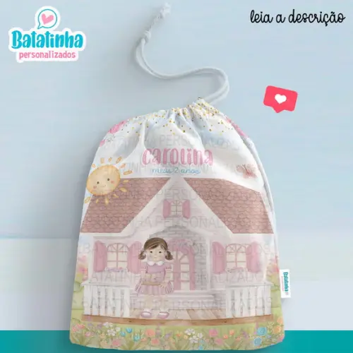 Sacolinha / Saquinho Surpresa - Casa de Boneca / Jardim