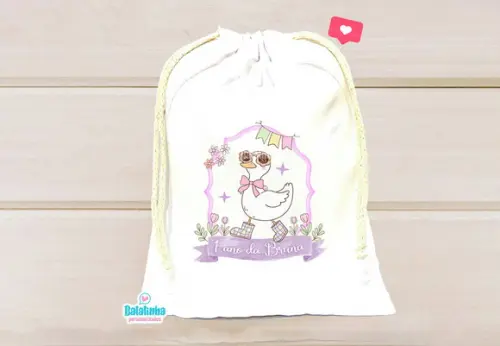Saquinho Personalizado Patinha 15x20cm