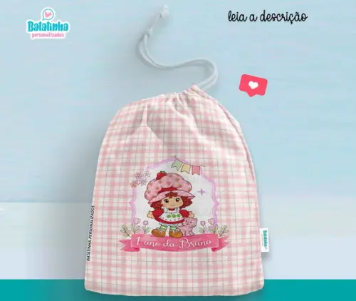 Saquinho Lembrancinha Personalizado Moranguinho