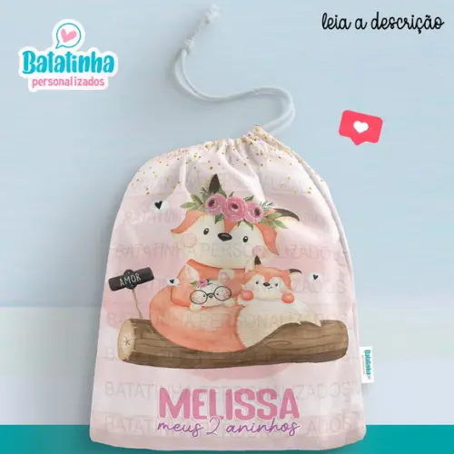 Sacolinha / Saquinho Surpresa - Raposa