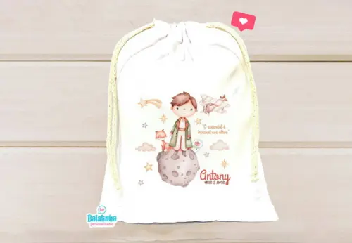 Saquinho Personalizado Pequeno Príncipe 15x20