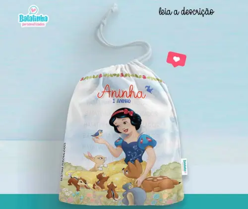 Saquinho Personalizado Branca de Neve