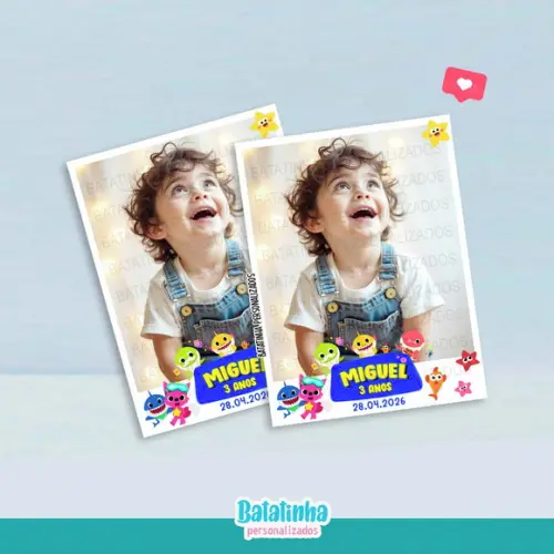 Imã de Geladeira Baby Shark