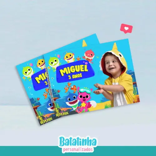 Imã de Geladeira Baby Shark