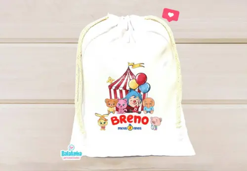 Saquinho Personalizado Plimplim- Palhaço Heroi