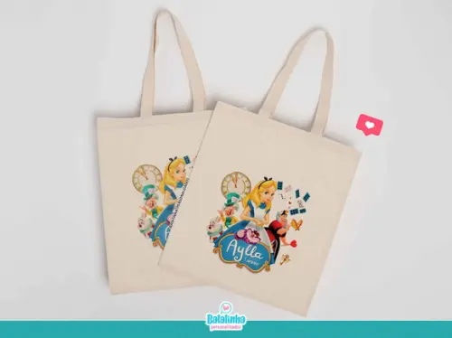 Sacola Ecobag Alice no País das Maravilhas